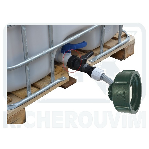 ΜΟΥΦΟΜΑΣΤΟΣ ΜΕΤΑΤΡΟΠΗΣ 1" ΑΡΣ. x S60x6 ΘΗΛ. ΠΑΛΕΤΟΔΕΞΑΜΕΝΗΣ IBC - Image 2