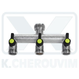 ΤΑΦ ΜΕ ΡΑΚΟΡ 3/4" ΚΑΙ 3 ΔΙΑΚΟΠΤΑΚΙΑ ΣΦΑΙΡΙΚΑ ΑΡΣ. ΟΡΕΙΧΑΛΚΙΝΟ ΧΡΩΜΕ