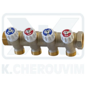 ΚΟΛΕΚΤΕΡ 1" Α.Θ. ΜΕ 4 ΔΙΑΚΟΠΤΑΚΙΑ ΕΠΙΚΛΙΝΗ ΝΙΚΕΛ, ΕΞΟΔΟ 24x19, ΚΕΝΤΡΑ 40 mm, ΛΕΥΚΑ ΒΟΛΑΝ