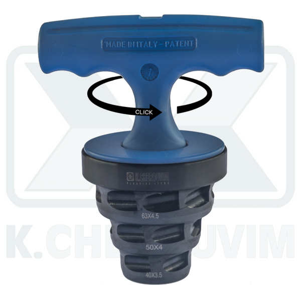 STEEL MULTISIZE "T" REAMER FOR PEX-AL-PEX PIPES 40Χ3,5 - 50Χ4 - 63Χ4,5