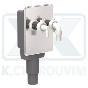 ΣΙΦΟΝΙ ΕΝΤΟΙΧΙΣΜΟΥ ΔΙΠΛΟ ΕΞΑΓΩΓΗΣ ΠΛΥΝΤΗΡΙΟΥ – ΣΤΕΓΝΩΤΗΡΙΟΥ Φ18-24 & Φ12, ΕΞΟΔΟ Φ40-50