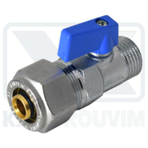 ΔΙΑΚΟΠΤΑΚΙ ΜΙΝΙ ΜΠΛΕ ΑΡΣ. 1/2" Χ Φ18 Χ 2,0 mm ΠΟΛΥΣΤΡΩΜΑΤΙΚΗΣ ΣΦΑΙΡΙΚΟ ΜΕ ΜΕΤΑΛΛΙΚΗ ΛΑΒΗ