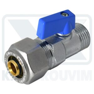 ΔΙΑΚΟΠΤΑΚΙ ΜΙΝΙ ΜΠΛΕ ΑΡΣ. 1/2" Χ Φ18 Χ 2,5 mm ΠΛΑΣΤΙΚΗΣ ΣΦΑΙΡΙΚΟ ΜΕ ΜΕΤΑΛΛΙΚΗ ΛΑΒΗ