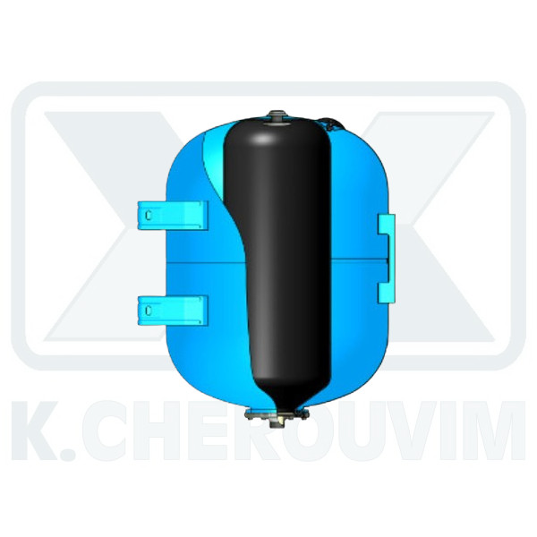 ΔΟΧΕΙΟ ΔΙΑΣΤΟΛΗΣ ΜΕ ΒΑΣΗ ΑΝΤΛΙΑΣ 24L ΜΠΛΕ ΚΑΘΕΤΟ 1" ΥΔΡΕΥΣΗΣ 8 BAR ELBI AC GPM-25 CE ΕΝΑΛ. ΜΕΜΒΡΑΝΗΣ - Image 2