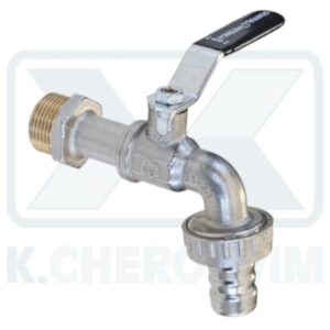 ΚΑΝΟΥΛΑ ΣΦΑΙΡΙΚΗ 3/4" ΜΕ ΛΑΒΗ ΜΑΥΡΗ & ΡΑΚΟΡ ΝΙΚΕΛ GENERAL FITTINGS